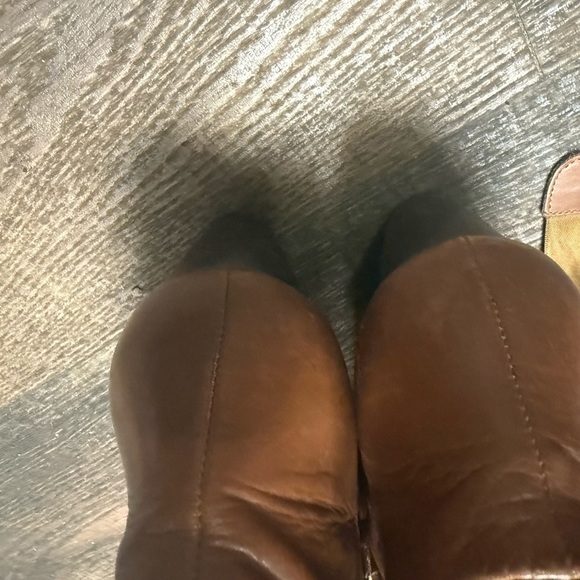 Django and Juliette GUCsize 7.5 (38) ribbon lace up Tan Ankle Boots luxury brand - Picture 7 of 16